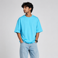 Powder Blue Oversized T-Shirt for Men | 240 GSM