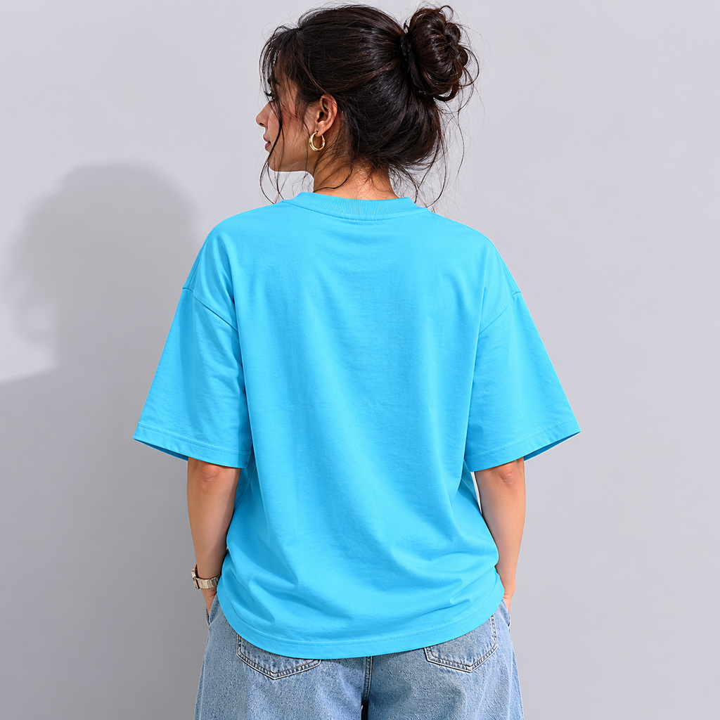Powder Blue Oversized T-Shirt | 240 GSM