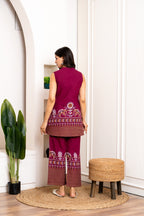 Mustard Cotton Printed Co-ord Set