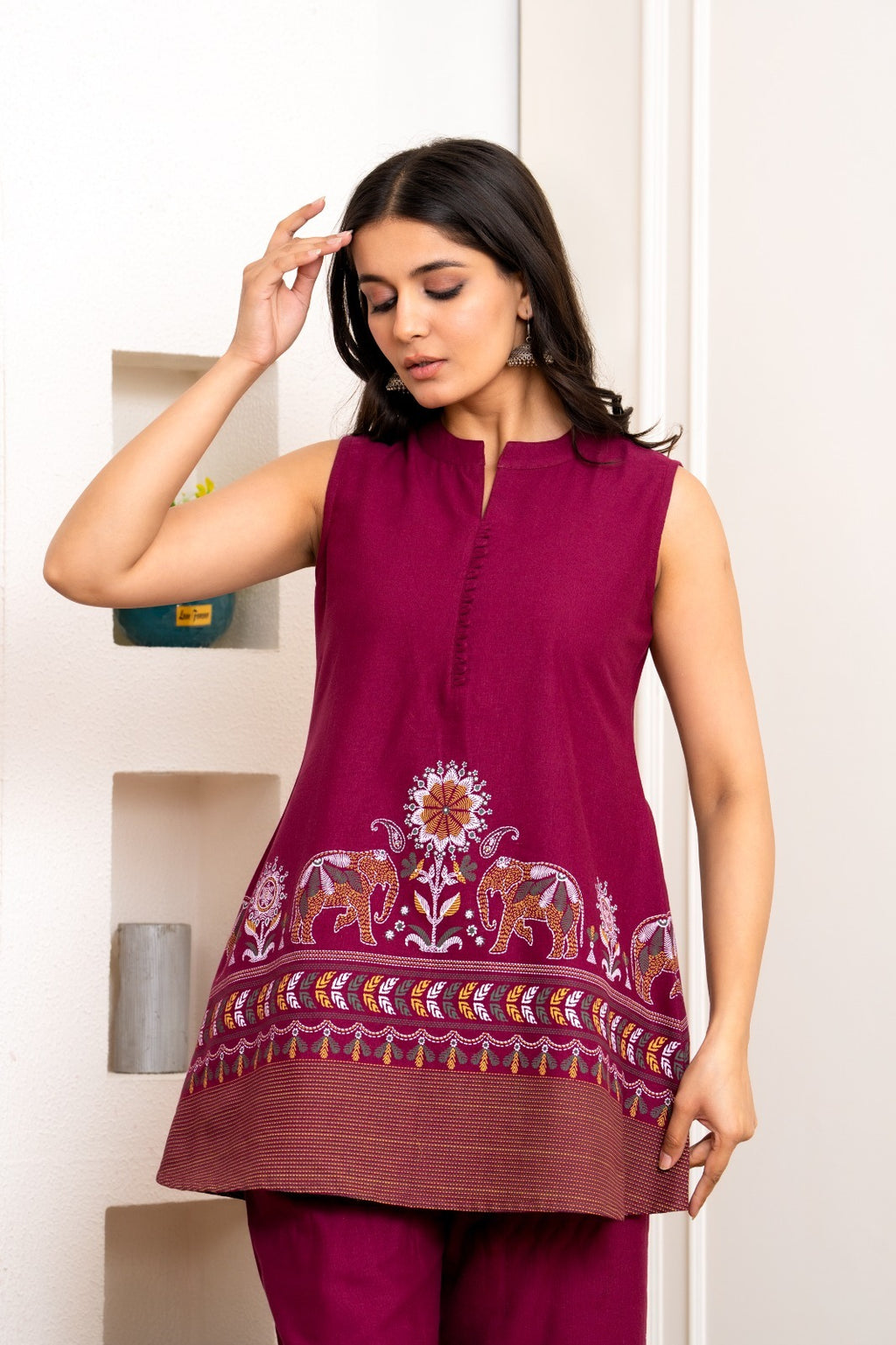 Mustard Cotton Printed Co-ord Set
