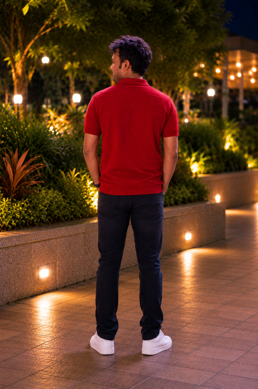 Luxury Knit Cotton Polo T-Shirt