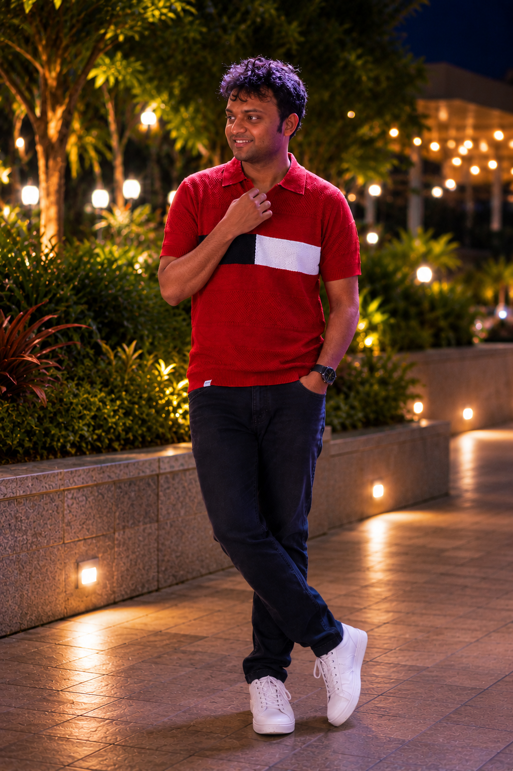 Luxury Knit Cotton Polo T-Shirt