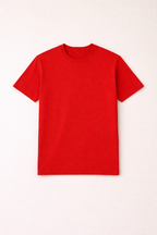 Red t-shirt on a white background