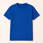 Blue t-shirt on a beige background