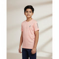 Boys Peach Solid T-Shirt – Minimal Sporty Tee