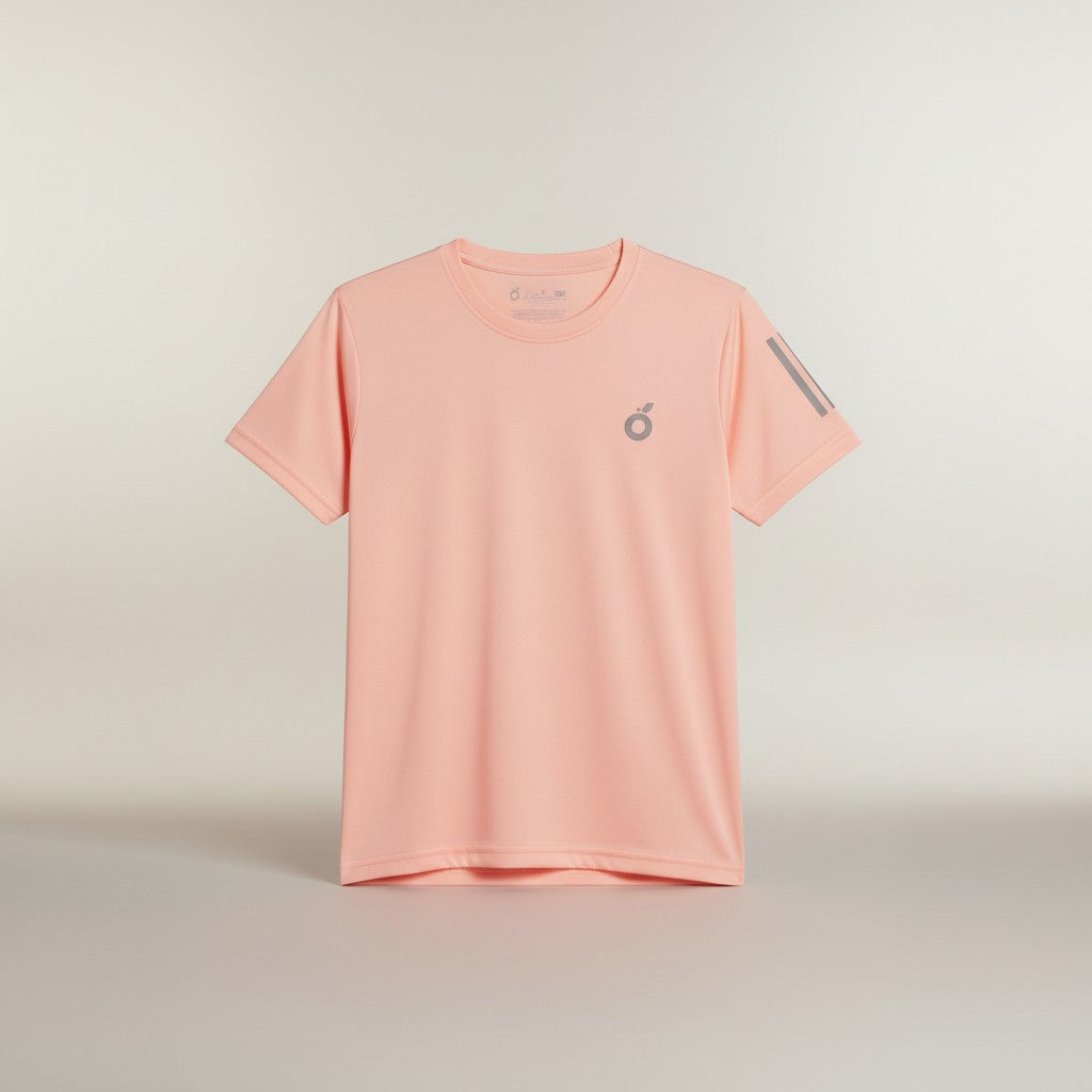 Boys Peach Solid T-Shirt – Minimal Sporty Tee