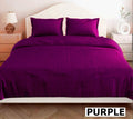 Royal Purple Glace Cotton Bedsheet – 144 GSM with 2 Pillow Covers