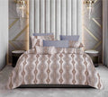 Premium Cotton Wave Pattern Bedsheet Set – King Size 114x120, 320 TC with Pillow Covers