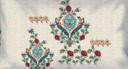 Digital Printed Satin Cotton Bedsheet – Heritage Floral Medallion