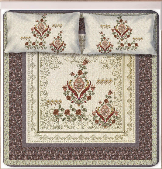 Digital Printed Bedsheet – Satin with Cotton Blend