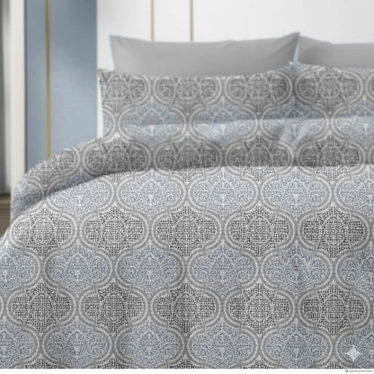 Luxury Cotton Double Bedsheet with 2 Pillow Covers – 108x108 Inches | TC 210 | Elegant Floral Design