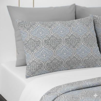 Luxury Cotton Double Bedsheet with 2 Pillow Covers – 108x108 Inches | TC 210 | Elegant Floral Design
