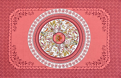 Single Cot Cotton Bedsheet – 150 TC – Elegant Green with Mandala Print