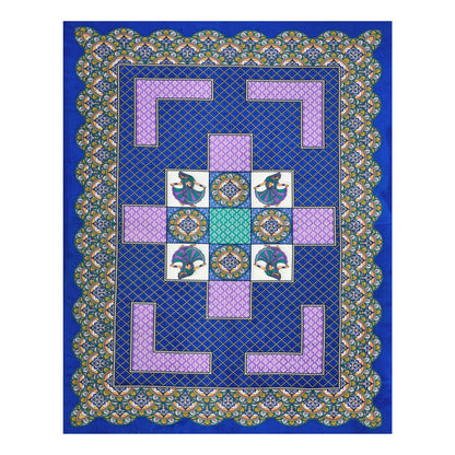 Cotton Single Bed Bedsheet with Pillow Cover – 150 TC, Traditional Rajasthani Print
