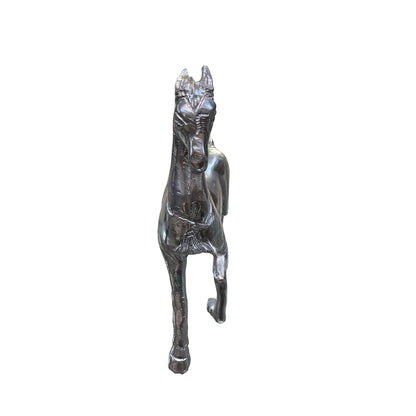 Unbreakable Silver Finish Horse Showpiece – Premium Metal Decorative Figurine