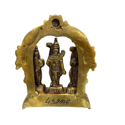 Handcrafted Brass Ram Darbar Idol – Lord Ram, Sita, Lakshman & Hanuman Statue