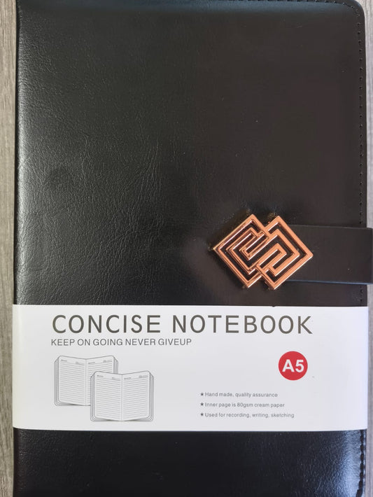 Executive Notebook with Magnetic Rose Gold Clip - 200 pages