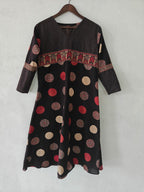 Handcrafted Ajrakh Cotton Kurti with Pocket – Vegetable Dyed | 42” Length