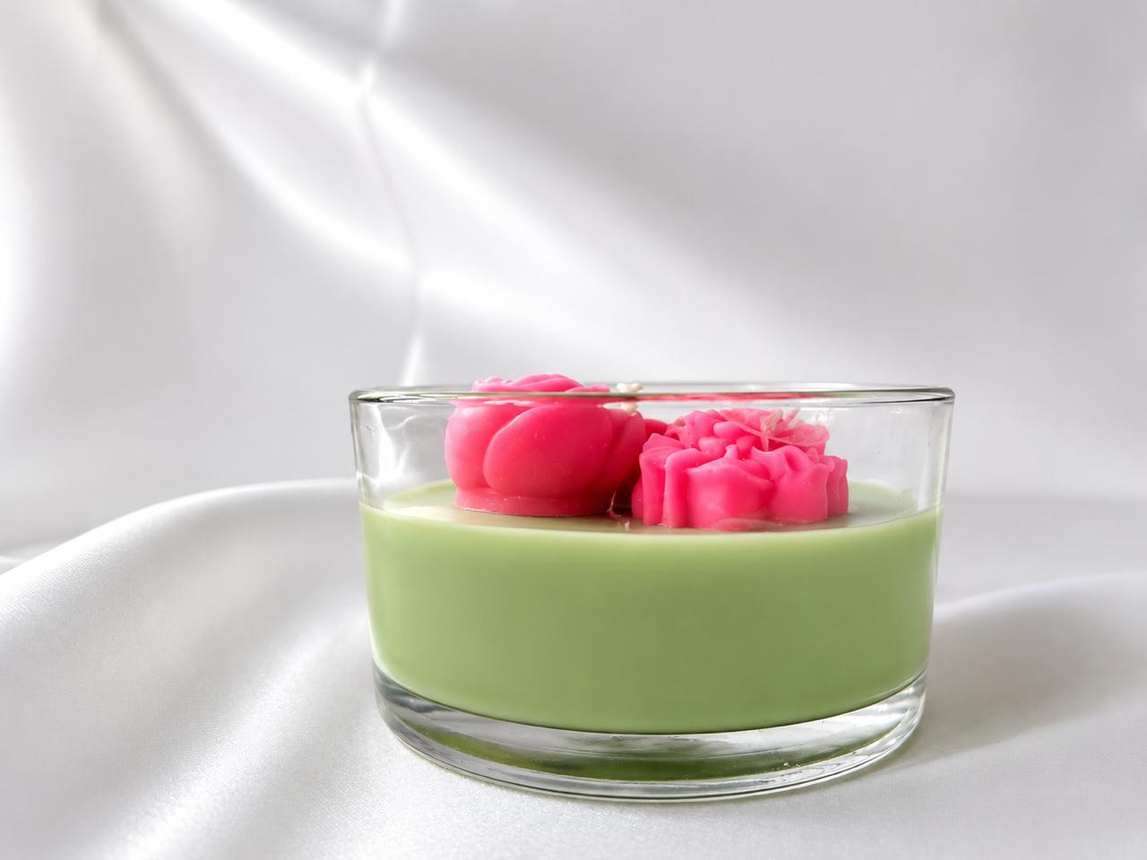 Twyla Blush Garden Luxury Soy Wax Scented Candle | Gold Musk Fragrance