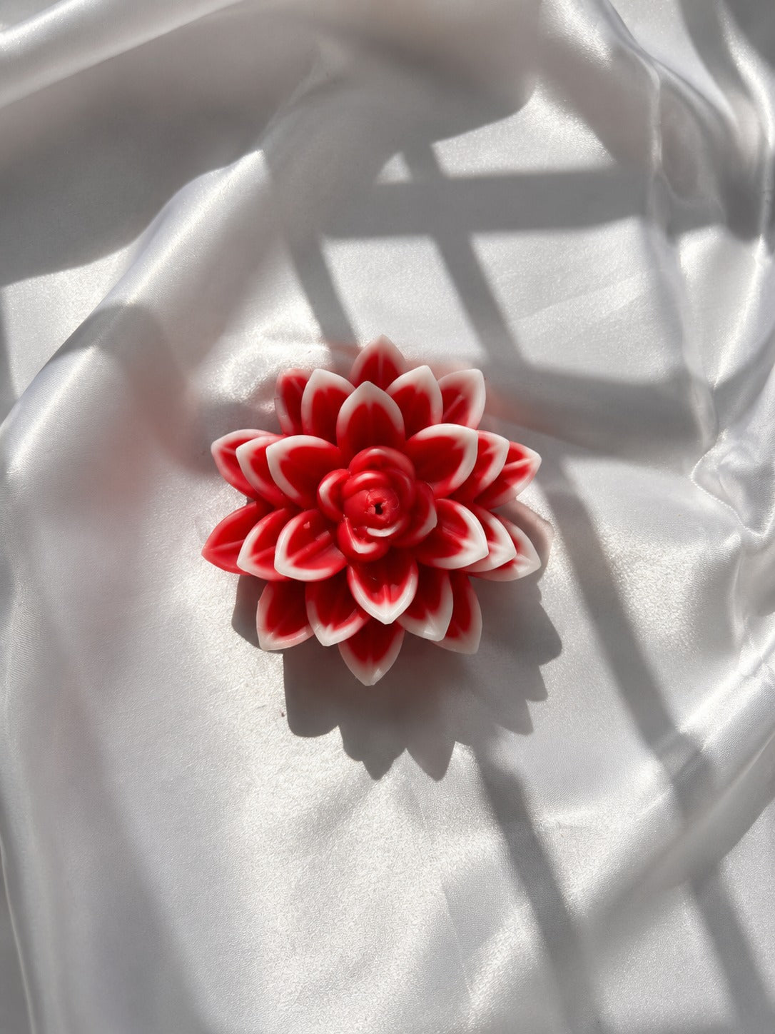 Handcrafted Blue Lotus Flower Candle | Mahogany Fragrance | Premium Soy Wax Decorative Candle