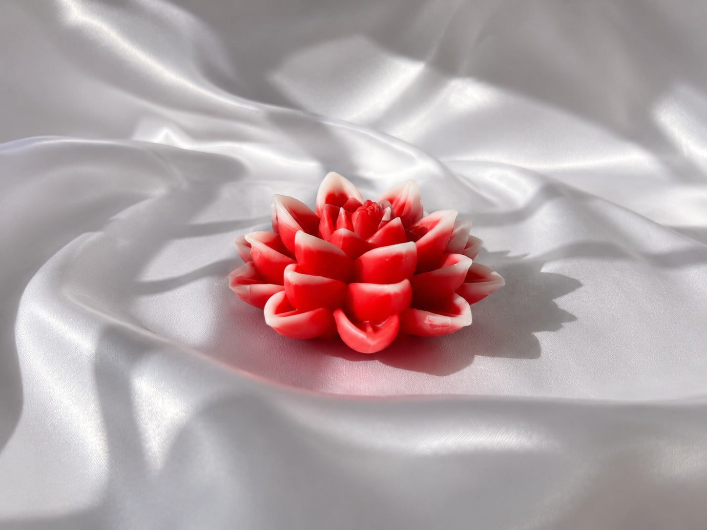 Handcrafted Blue Lotus Flower Candle | Mahogany Fragrance | Premium Soy Wax Decorative Candle