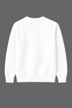 White sweatshirt on a white background