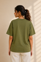 Army Green Oversized T-Shirt | 240 GSM