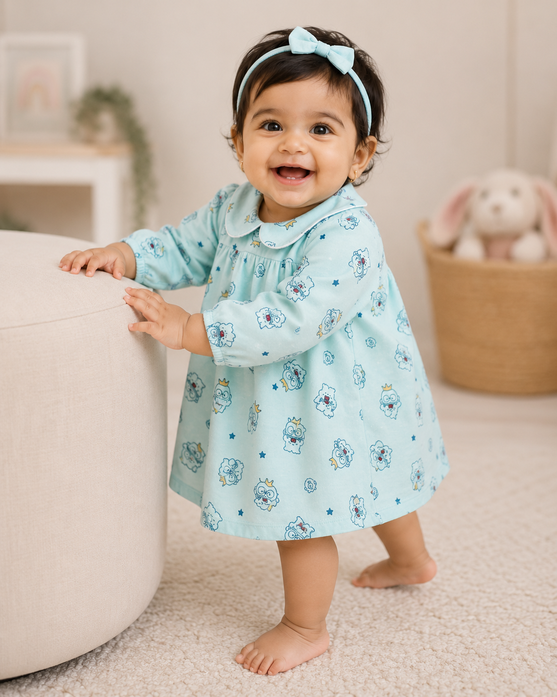Baby Girls Premium Cotton Printed Suit Set