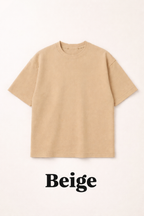 Beige Oversized T-Shirt | 240 GSM
