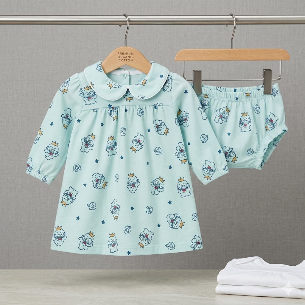 Baby Girls Premium Cotton Printed Suit Set