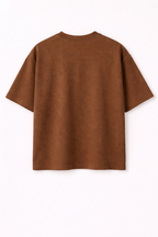 Brown Oversized T-Shirt | 240 GSM