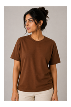 Brown Oversized T-Shirt | 240 GSM