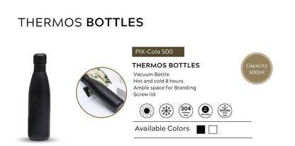 Vacuum Insulated Thermos Bottle – 500 ml | BPA Free & Rust Free