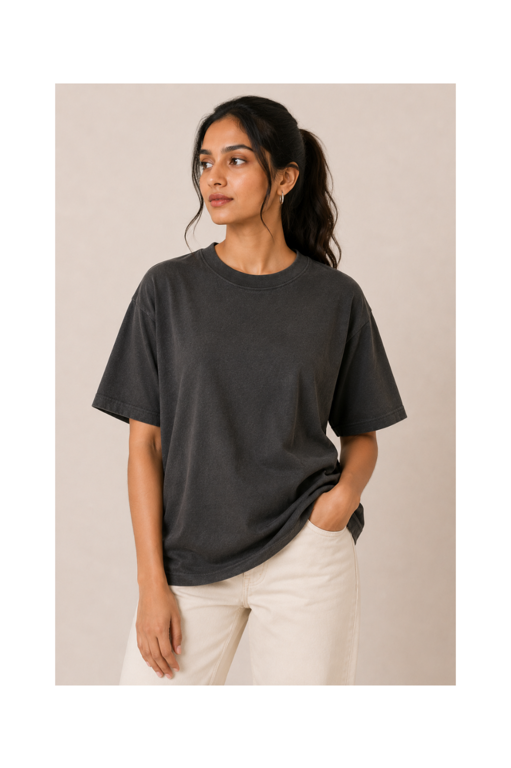 Charcoal Oversized T-Shirt | 240 GSM