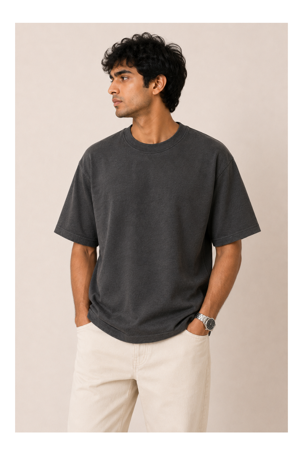 Charcoal Oversized T-Shirt | 240 GSM