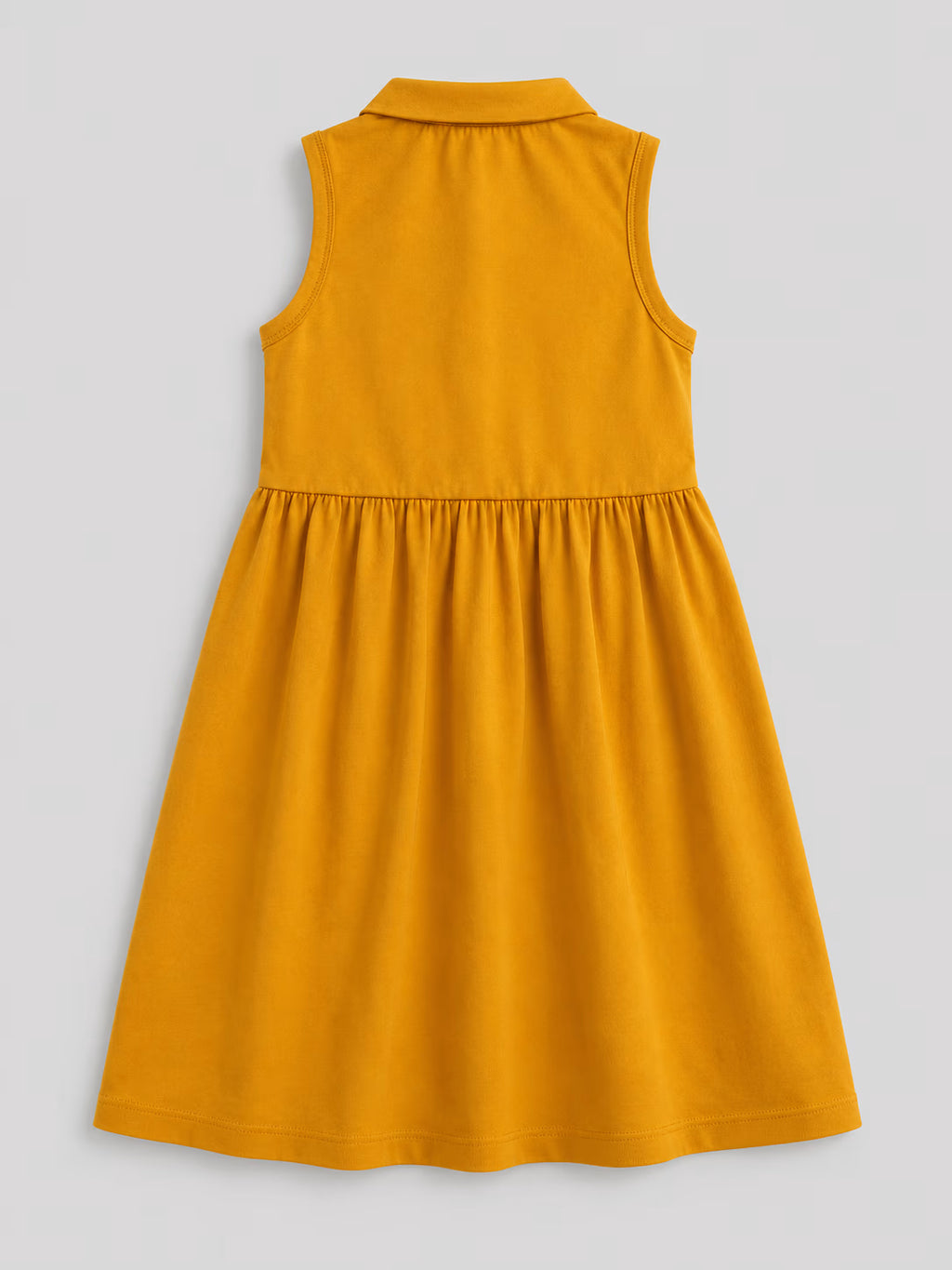 Coral Blossom Collared Dress