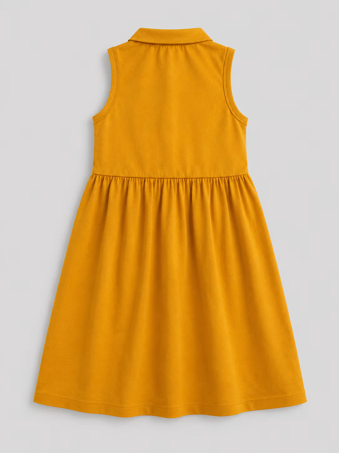 Coral Blossom Collared Dress