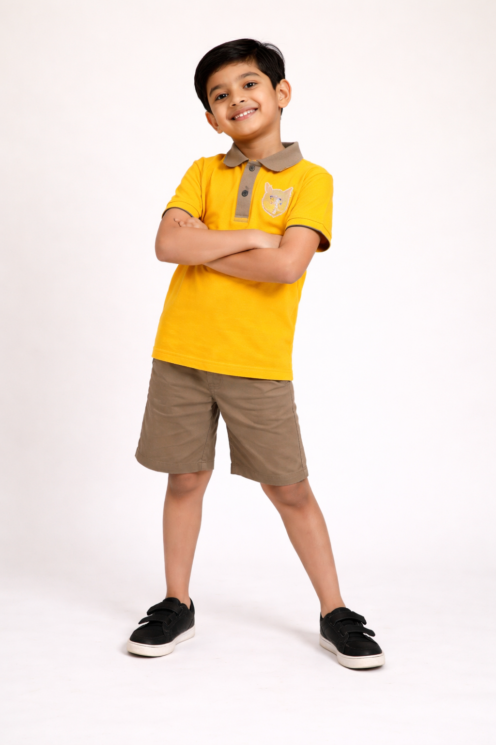 Boys Premium Polo T-Shirt & Shorts Set – Soft Pickq Fabric