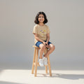 Girls Beige Printed T-Shirt – Little Bee Design