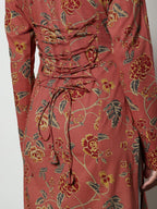 Women’s Cotton Kurti – Elegant Green Floral Printed Kurta