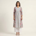 Women’s Floral Printed Cotton Kurti | Soft Breathable Fabric