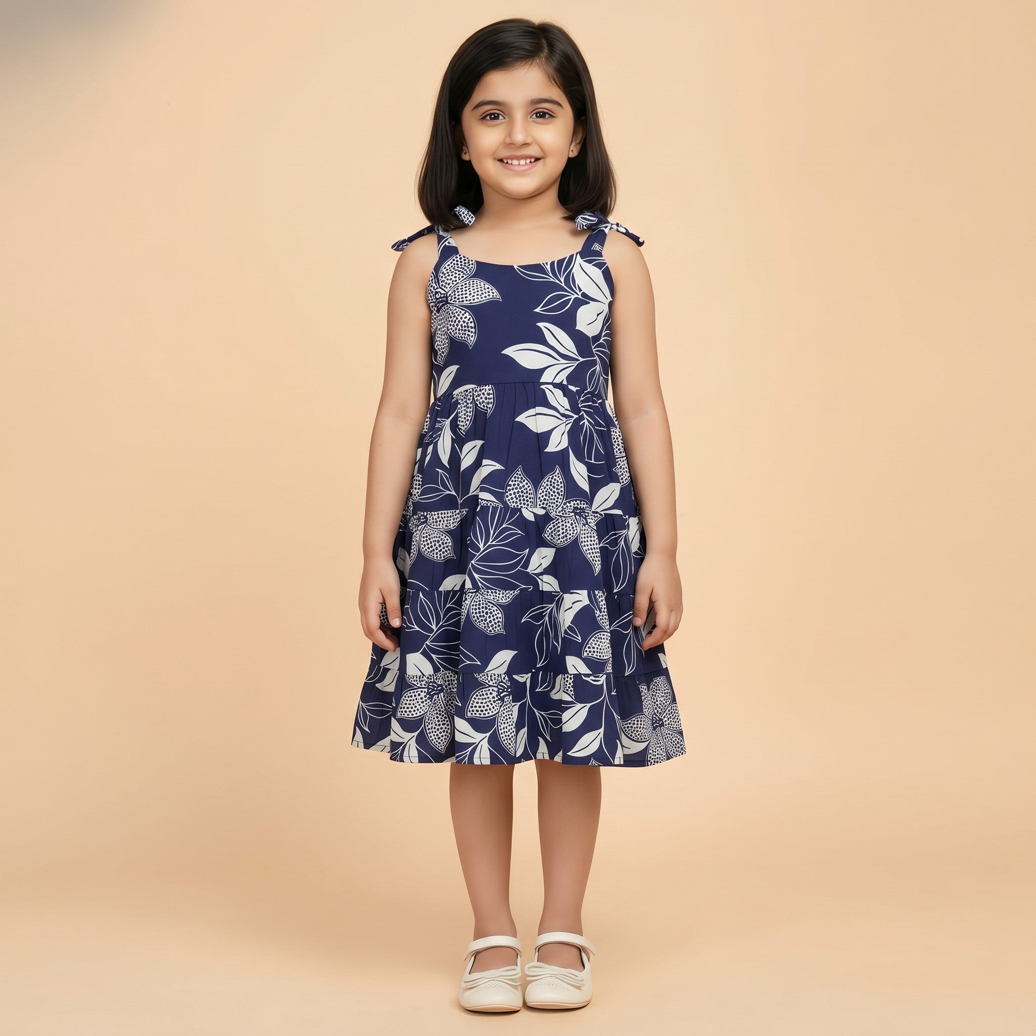 Girls Magic Cotton Frock – Pink Floral Dress
