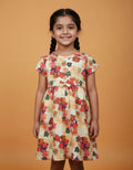 Girls Derby Printed Cotton Frock with Bow Detail