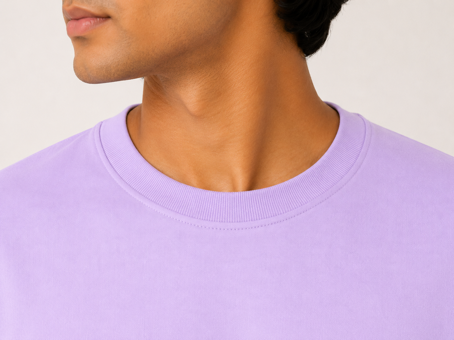 Lavender Oversized T-Shirt for Men | 240 GSM