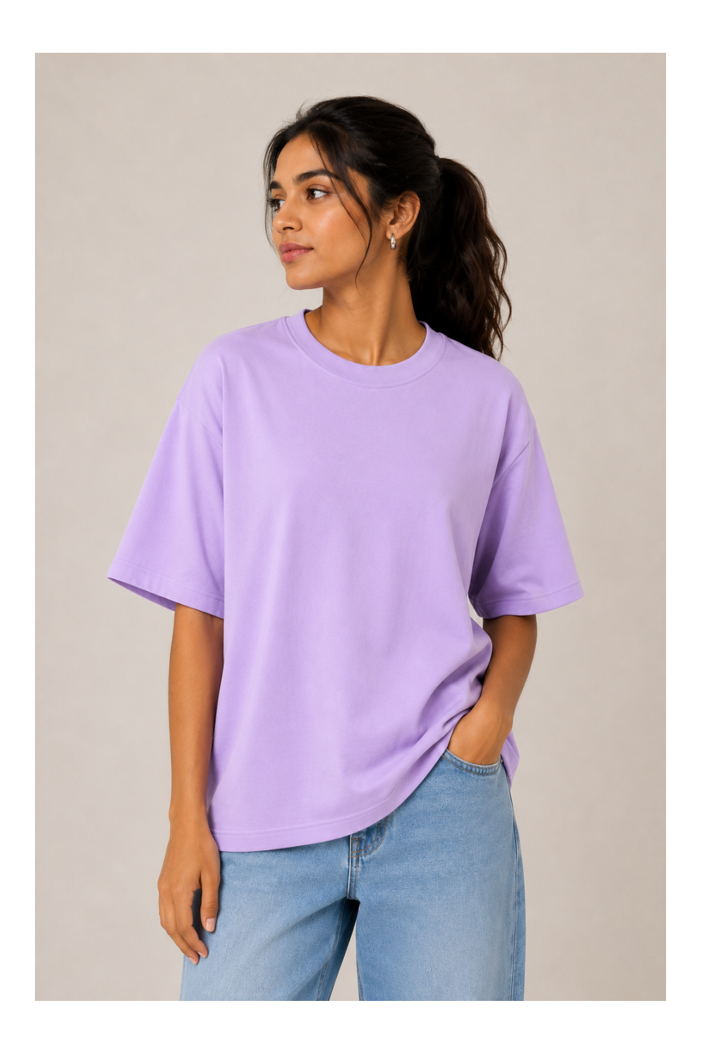 Lavender Oversized T-Shirt | 240 GSM