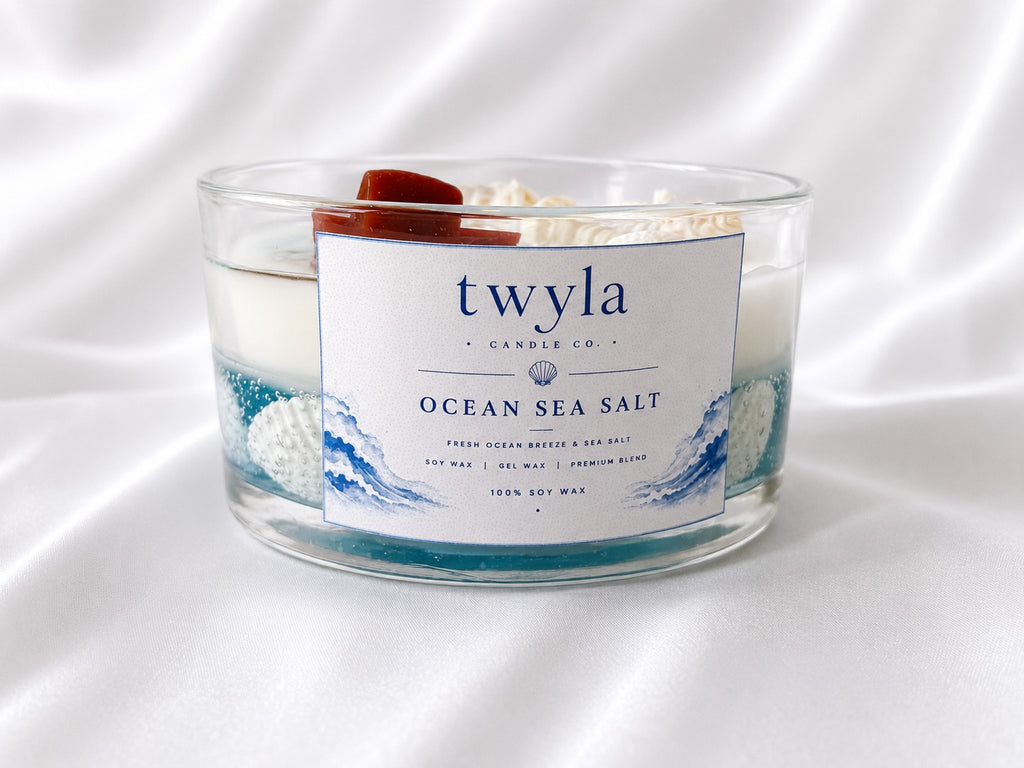 Twyla Ocean Sea Salt Scented Candle