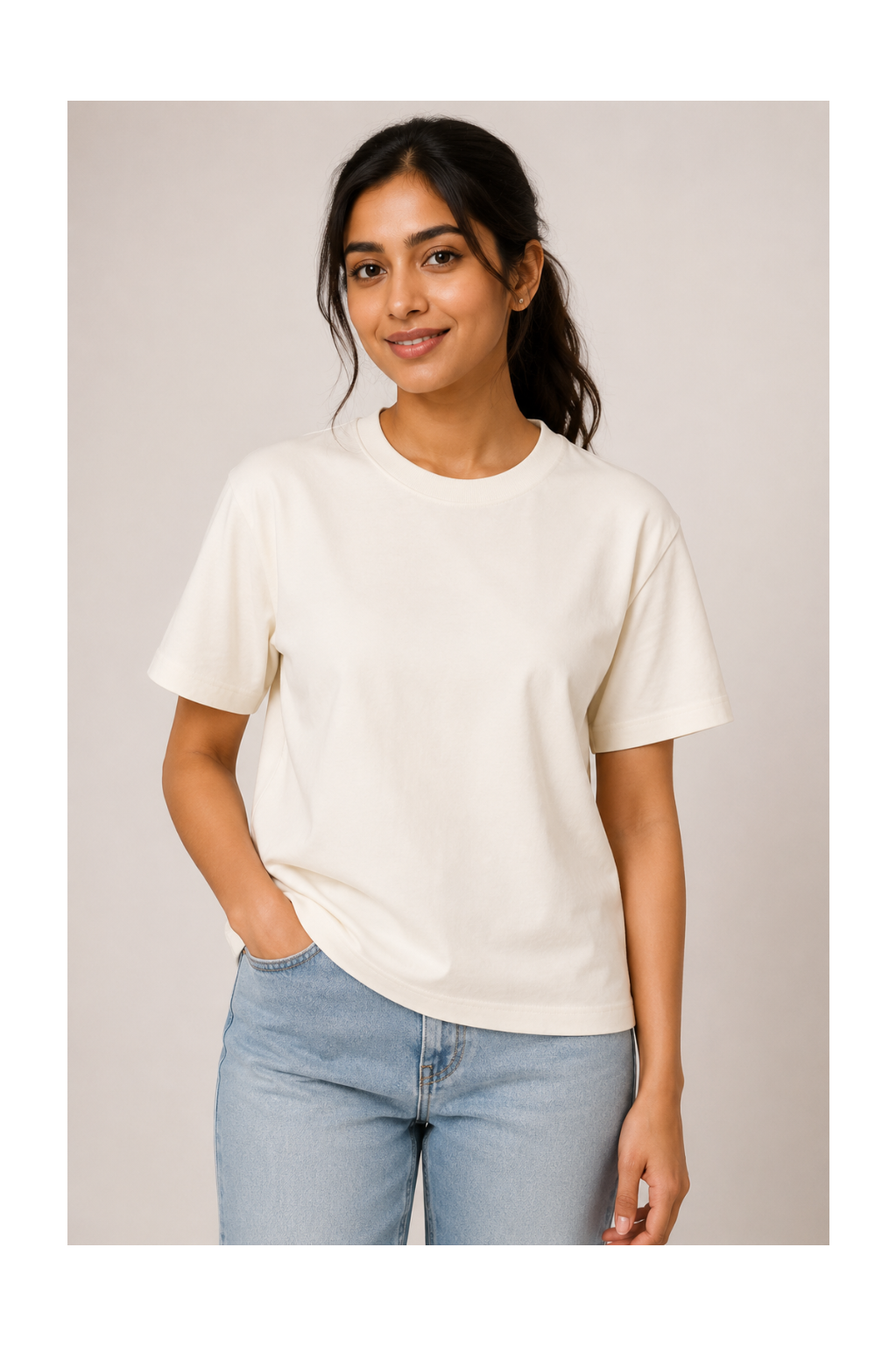 Off White Oversized T-Shirt | 240 GSM
