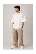 Off White Oversized T-Shirt for Men | 240 GSM