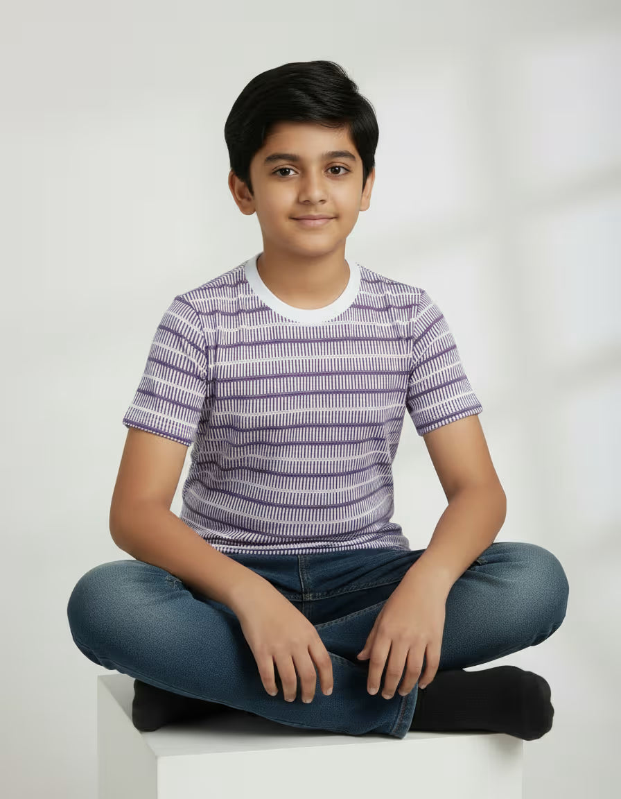 Boys Cathonic Fabric Printed T-Shirt – Soft & Stylish Casual Wear