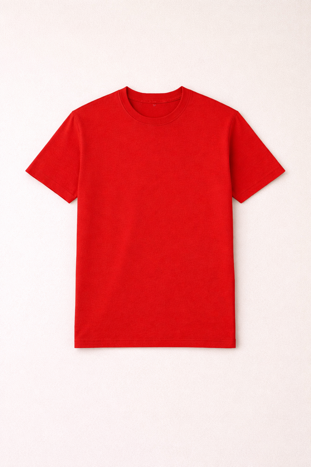 Red t-shirt on a white background